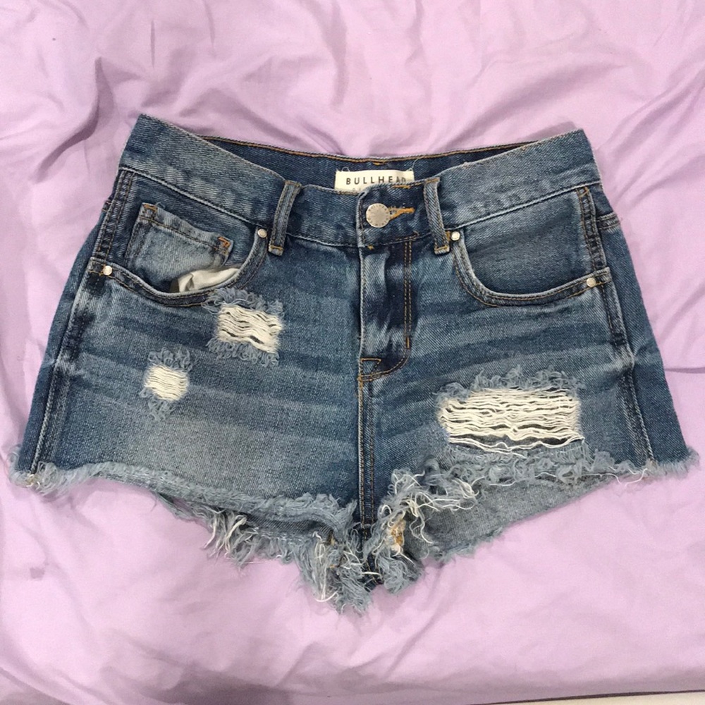 BULLHEAD HIGH RISE JEAN SHORTS